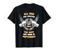 Born in September All Men Equal Best Born In Sept Camiseta gráfica económica