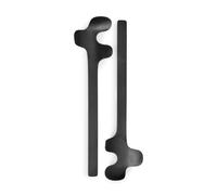 Born In Sweden Cubiertos para ensalada Leaf Brushed Black