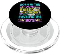 Born In The 70s - Raised In The 80s - Raved In The 90s PopSockets PopGrip para MagSafe