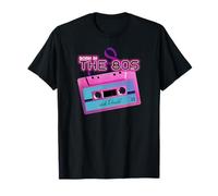 Born In The 80s Vintage Audio Cassette Tape Mixtape Camiseta