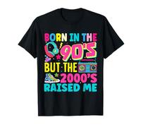 Born In The 90's But The 2000's Raised Me Y2K Nostalgia Camiseta