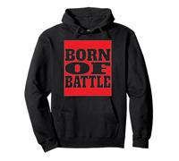 Born of Battle Soccer 2026 - Logotipo de motivación para fanáticos del fútbol Sudadera con Capucha