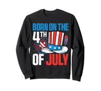 Born On The 4th of July Kids Happy 4th of July For Men Women Sudadera