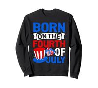 Born On The 4th of July Kids Happy 4th of July For Men Women Sudadera