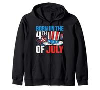 Born On The 4th of July Kids Happy 4th of July For Men Women Sudadera con Capucha