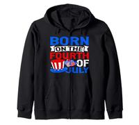 Born On The 4th of July Kids Happy 4th of July For Men Women Sudadera con Capucha