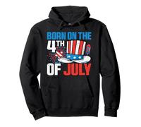 Born On The 4th of July Kids Happy 4th of July For Men Women Sudadera con Capucha