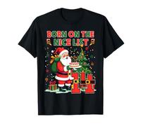 Born On The Nice List Santa 14th Birthday Outfit 14 Year Old Camiseta