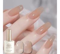 Born Pretty Esmalte de uñas UV Jelly Nude Gel Esmalte de Uñas Transparente Neutral Tono de Piel Natural UV LED Soak Off Manicura Gel Lacquer Varnish