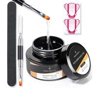 BORN PRETTY Set Constructor de Uñas Acrilicas en Gel 56G, Extensión de Uñas Transparente