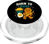 Born To Bake Funny Baking Lover Gráfico PopSockets PopGrip para MagSafe