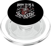 Born To Be A Rockstar Rock N Roll Rock Band Guitarrista Punk PopSockets PopGrip para MagSafe