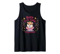 Born to Be Cute Hamster Birthday Girl Animal Party Camiseta sin Mangas