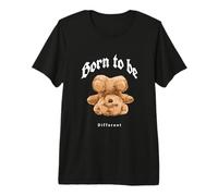 Born To Be Different Illustration Novelty Graphic Designs Camiseta Premium