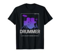 Born To Be Drummer para bateristas y músicos vintage Camiseta