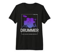 Born To Be Drummer para Bateristas y músicos Vintage Camiseta Premium