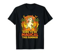 Born to Be Magical Summer Vibes Piña Unicornio Camiseta gráfica económica