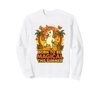 Born to Be Magical Summer Vibes Piña Unicornio Sudadera