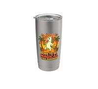 Born to Be Magical Summer Vibes Piña Unicornio Vaso térmico de acero inoxidable de doble pared