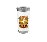 Born to Be Magical Summer Vibes Piña Unicornio Vaso térmico de acero inoxidable de doble pared