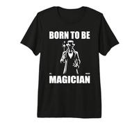 Born to be Magician: Elegante diseño de Mago Camiseta Premium