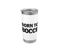 Born to Bocce Slogan Bocce Ball with Jack Bocci Game Bocce Vaso térmico de acero inoxidable de doble pared
