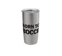 Born to Bocce Slogan Bocce Ball with Jack Bocci Game Bocce Vaso térmico de acero inoxidable de doble pared