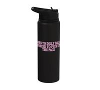 Born To Dilly Dally Forced To Pick Up The Pace Funny Stainless Steel Insulated Water Bottle
