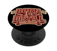 Born To Distill Passion Identity - Destilador de Whisky PopSockets PopGrip Adhesivo