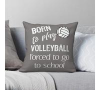 Born To Do - Funda de almohada cuadrada de poliéster y lino, terciopelo, con cremallera, decorativa, para el hogar