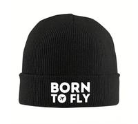 Born To Fly Gorras de Punto 100% algodón Sombreros Cálidos Gorras Suave y elástico Gorra Gruesa y cómoda