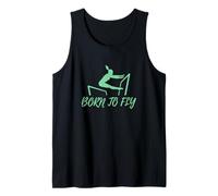 Born To Fly Gymnast Vaso Acrobat Balance Beam Camiseta sin Mangas