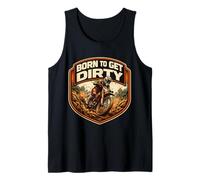 Born To Get Dirty Dirt Bike Rider Dueño Amante Motocross Niños Camiseta sin Mangas