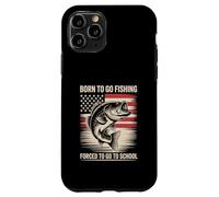 Born To Go Pesca Bass Fish Fisherman Boy Kid Funny Fishing Carcasa para iPhone 11 Pro