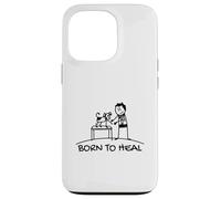 Born To Heal Mascota Doctor Medicina Veterinaria Carcasa para iPhone 13 Pro