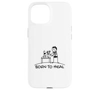 Born To Heal Mascota Doctor Medicina Veterinaria Carcasa para iPhone 15