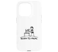Born To Heal Mascota Doctor Medicina Veterinaria Carcasa para iPhone 15 Pro