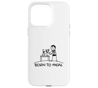 Born To Heal Mascota Doctor Medicina Veterinaria Carcasa para iPhone 15 Pro Max