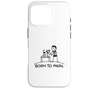 Born To Heal Mascota Doctor Medicina Veterinaria Carcasa para iPhone 16 Pro