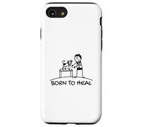 Born To Heal Mascota Doctor Medicina Veterinaria Carcasa para iPhone SE (2020) / 7 / 8