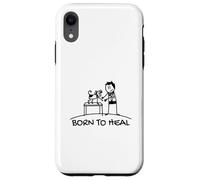 Born To Heal Mascota Doctor Medicina Veterinaria Carcasa para iPhone XR