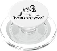 Born To Heal Mascota Doctor Medicina Veterinaria PopSockets PopGrip para MagSafe