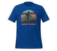 Born to Hike Mountain Adventure - Camiseta unisex para adulto, Real Real, XL