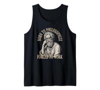 Born To Philosophize Forced To Work - Filosofía Camiseta sin Mangas