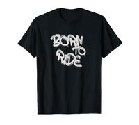Born To Ride Graffiti Street Art Motocicleta Jinete Camiseta