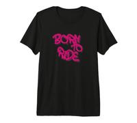 Born To Ride Graffiti Street Art Motocicleta Jinete Camiseta Premium