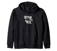 Born To Ride Graffiti Street Art Motocicleta Jinete Sudadera con Capucha