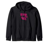 Born To Ride Graffiti Street Art Motocicleta Jinete Sudadera con Capucha