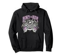 Born To Ride Wild At Heart Motorcycle Roses Sudadera con Capucha