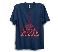 Born to Rise Butterfly Rainbow - Camiseta unisex inspirada en el orgullo colorido - Camiseta gráfica motivacional brillante, azul marino, S
